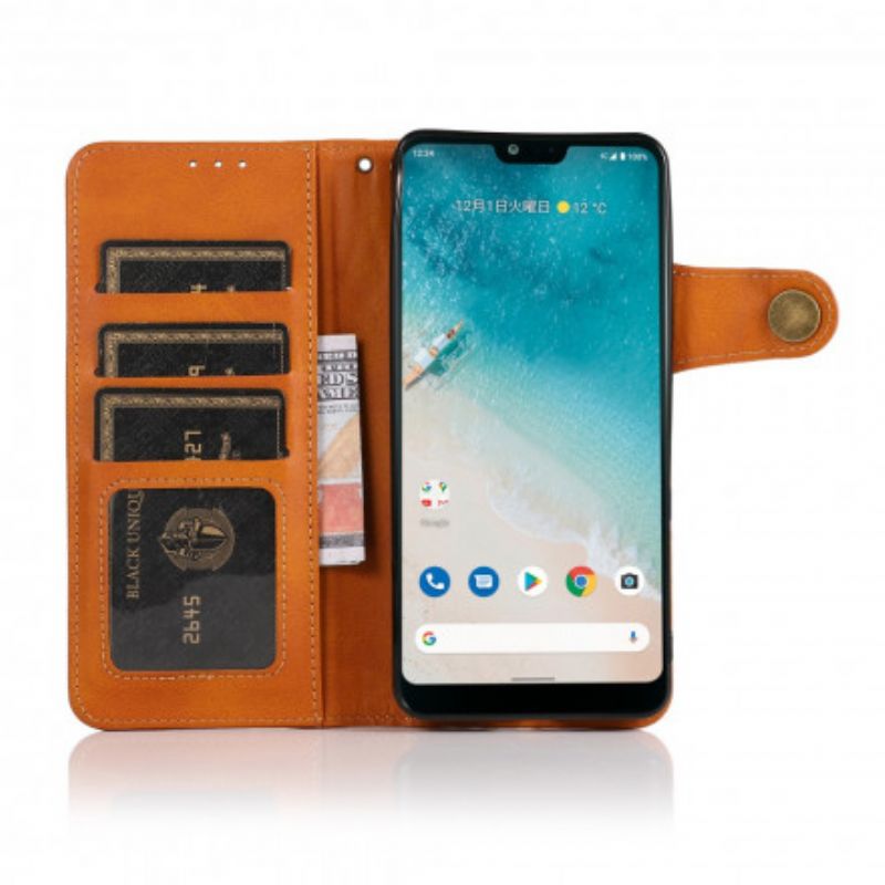 Flip Cover Sony Xperia 10 Iii Magnetisk Knap Khazneh