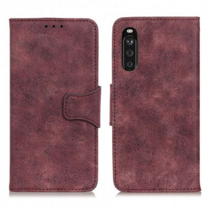 Flip Cover Sony Xperia 10 Iii Vintage Split Læder