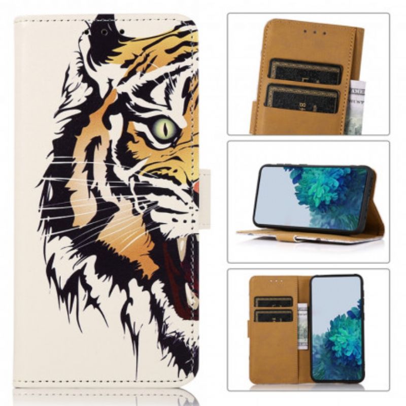 Flip Cover Til Sony Xperia 10 Iii Fierce Tiger