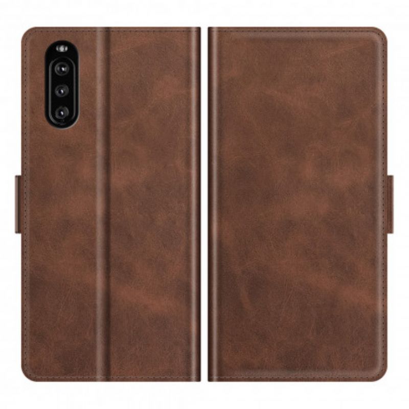 Flip Cover Til Sony Xperia 10 Iii Klassisk Dobbeltklap