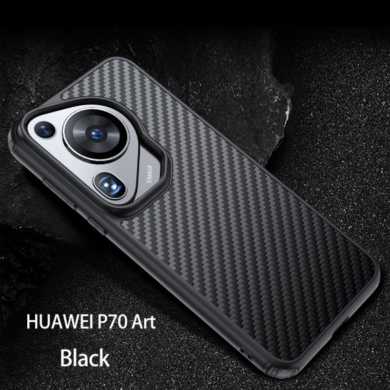 Cover Huawei Pura 70 Ultra Telefon Etui Carbon Fiber Magsafe Kompatibel