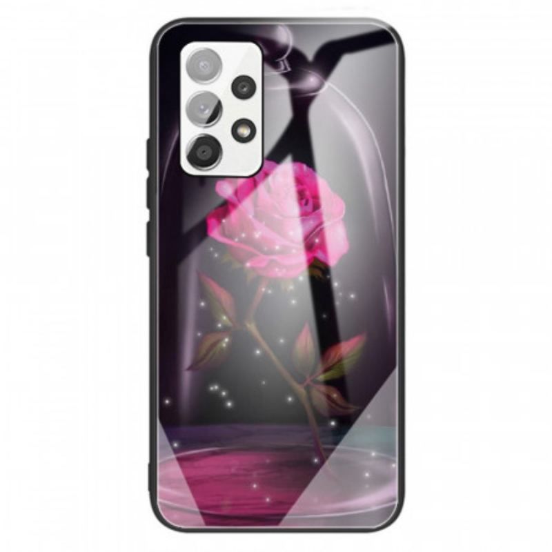 Cover Samsung Galaxy A13 Magic Pink Hærdet Glas