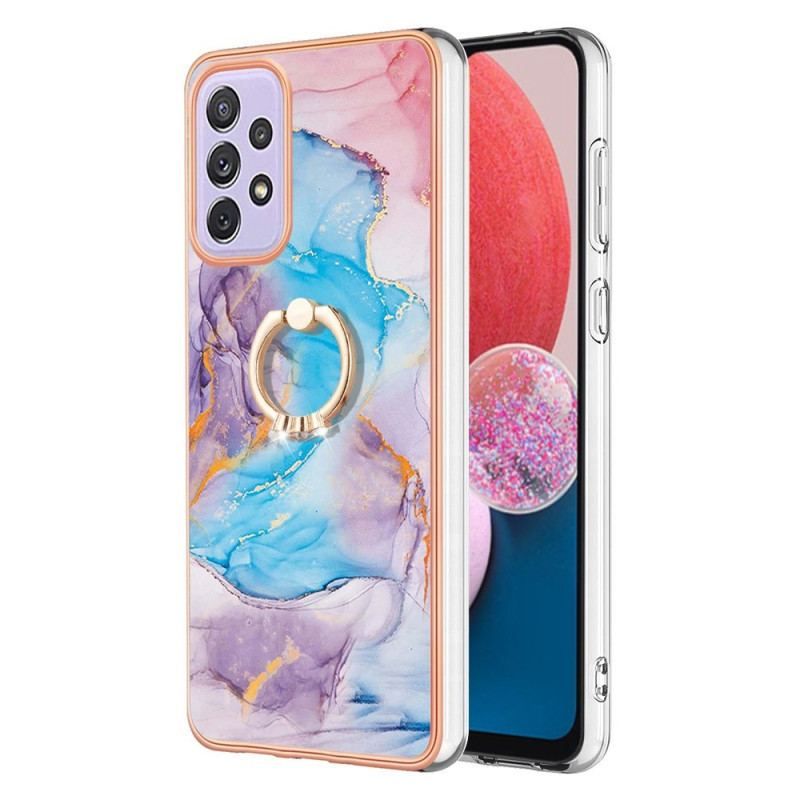 Cover Samsung Galaxy A13 Marmor Med Ringstøtte