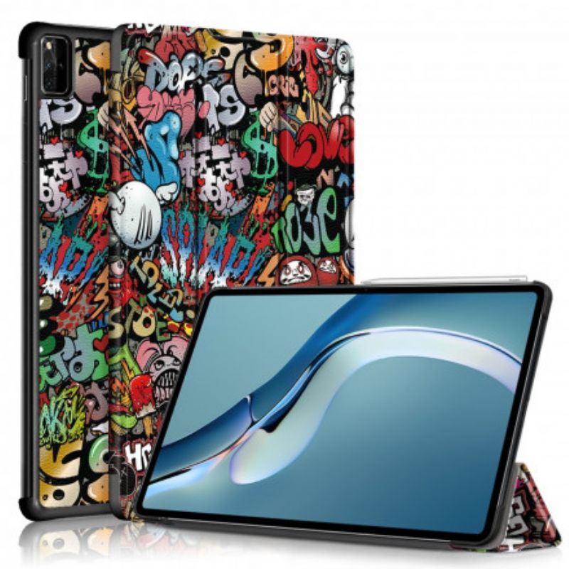 Smart Case Huawei Matepad Pro 12.6 (2021) Forbedret Graffiti