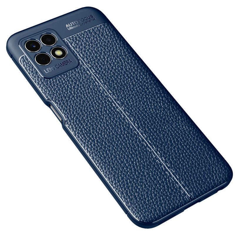 Cover Realme 8i Double Line Litchi-lædereffekt