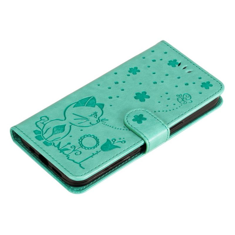 Flip Cover Realme 8i Cat And Bee Thong