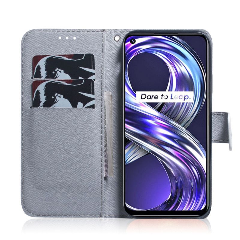 Flip Cover Realme 8i Tiger Face