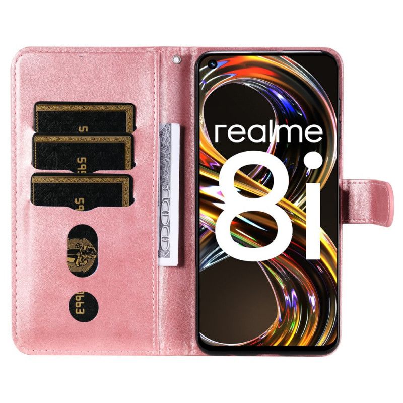 Flip Cover Realme 8i Vintage Pung