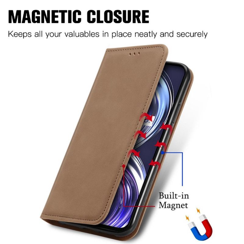 Flip Cover Til Realme 8i Skin-touch Design