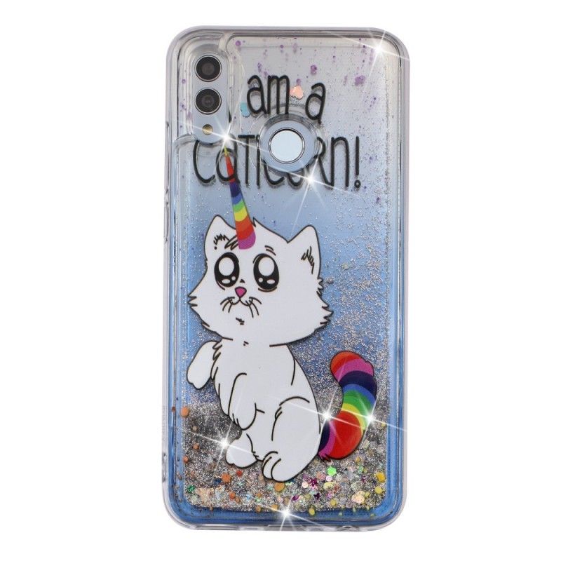 Cover for Huawei P Smart 2019 Caticorn Glitter