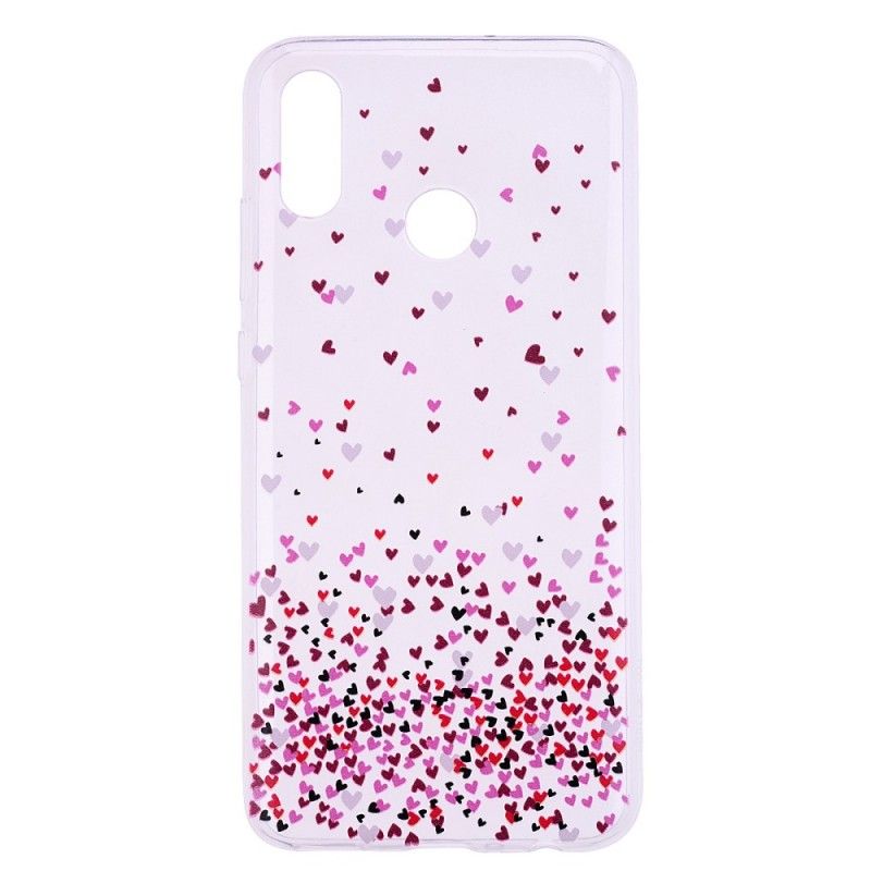 Cover for Huawei P Smart 2019 Flere Røde Hjerter