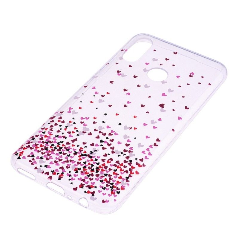 Cover for Huawei P Smart 2019 Flere Røde Hjerter