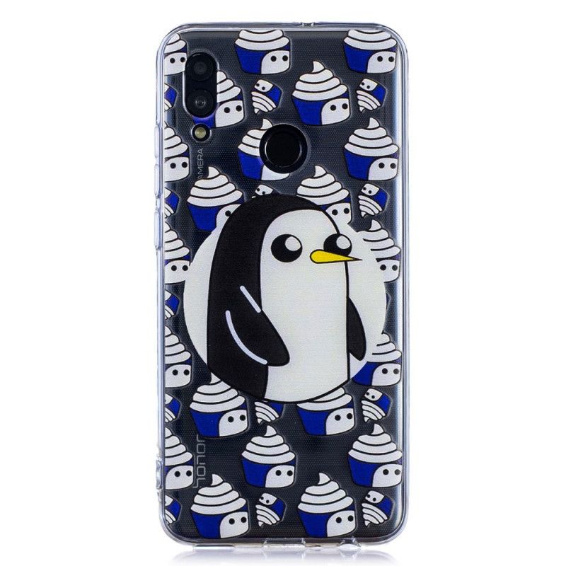 Cover for Huawei P Smart 2019 Gennemsigtige Pingviner