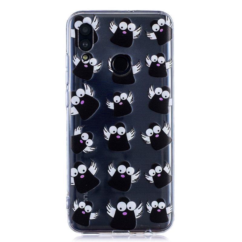 Cover for Huawei P Smart 2019 Gennemsigtige Sorte Spøgelser