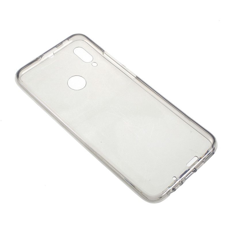 Cover for Huawei P Smart 2019 Grå Transparent Aftagelig For Og Bag