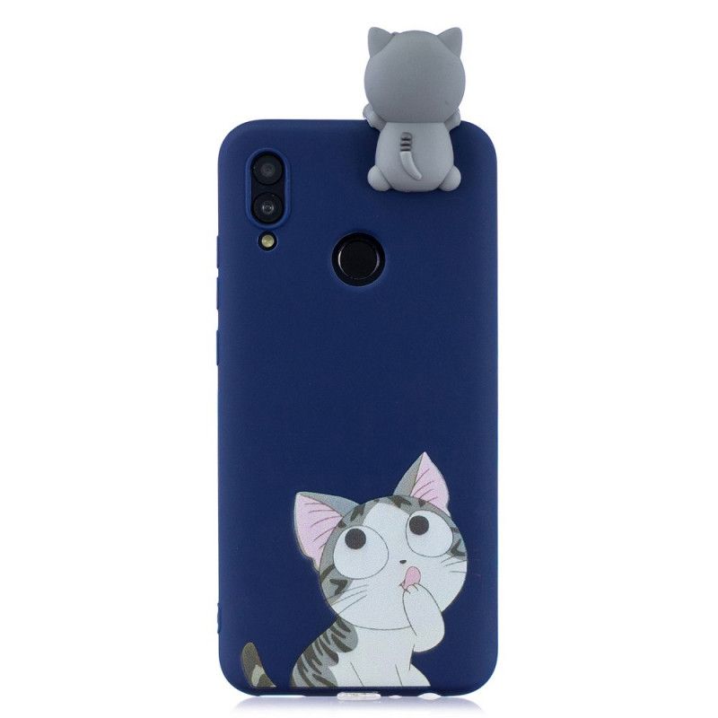 Cover Huawei P Smart 2019 3D Tænker Kat