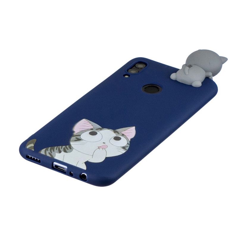 Cover Huawei P Smart 2019 3D Tænker Kat