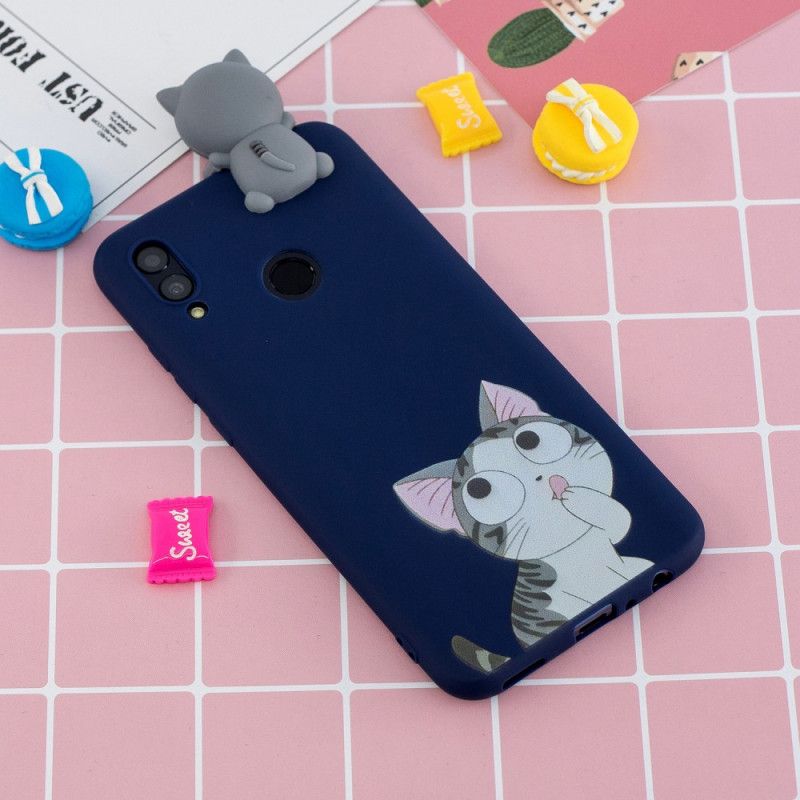 Cover Huawei P Smart 2019 3D Tænker Kat