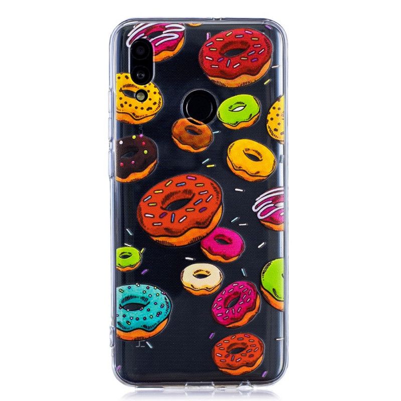 Cover Huawei P Smart 2019 Gennemsigtige Donuts