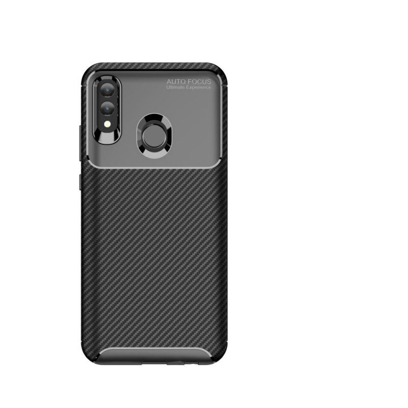 Cover Huawei P Smart 2019 Sort Fleksibel Kulfiberstruktur