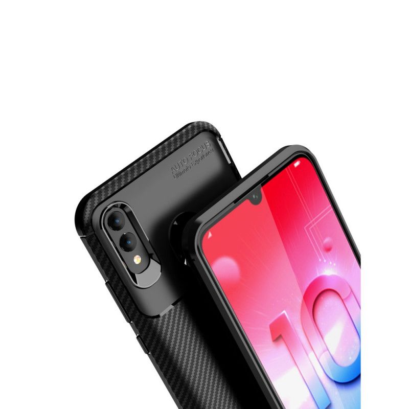 Cover Huawei P Smart 2019 Sort Fleksibel Kulfiberstruktur