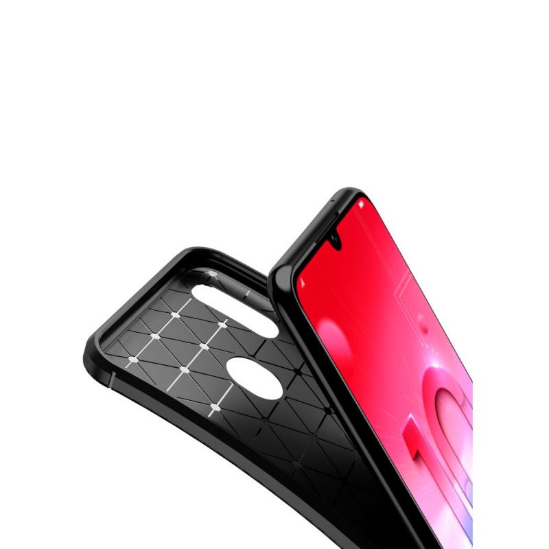 Cover Huawei P Smart 2019 Sort Fleksibel Kulfiberstruktur