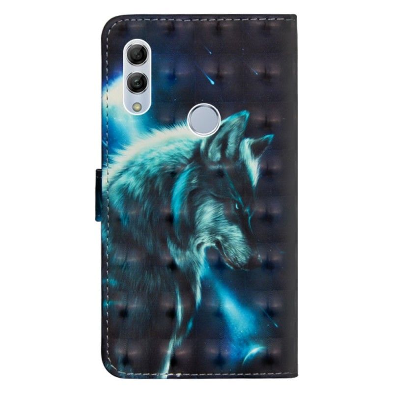 Flip Cover Huawei P Smart 2019 Mobilcover Majestætisk Ulv