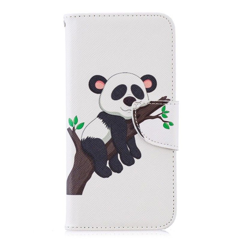 Flip Cover Læder for Huawei P Smart 2019 Doven Panda