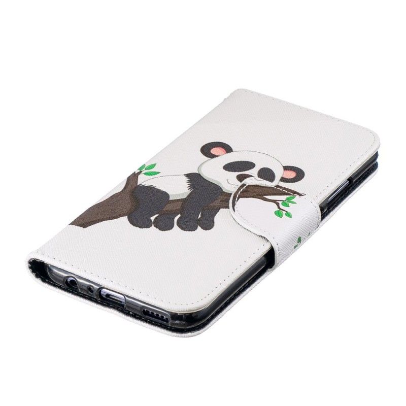 Flip Cover Læder for Huawei P Smart 2019 Doven Panda