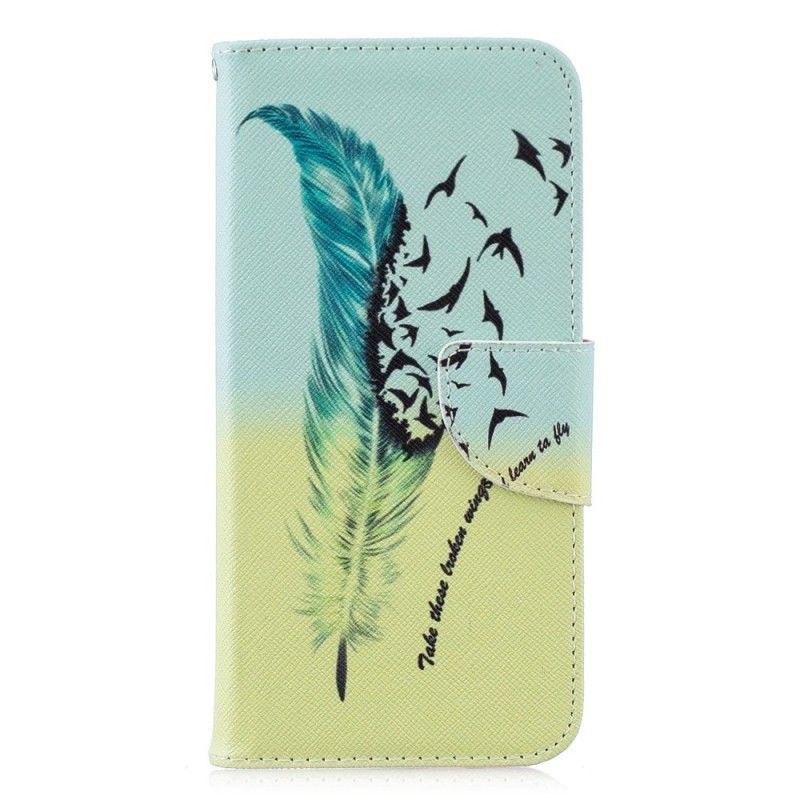 Flip Cover Læder for Huawei P Smart 2019 Lær At Flyve