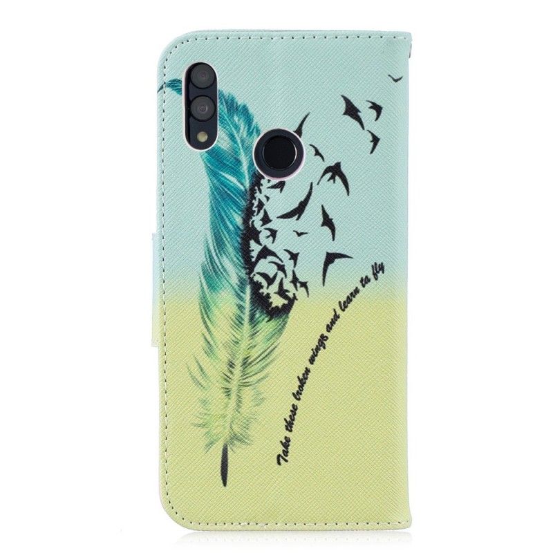 Flip Cover Læder for Huawei P Smart 2019 Lær At Flyve