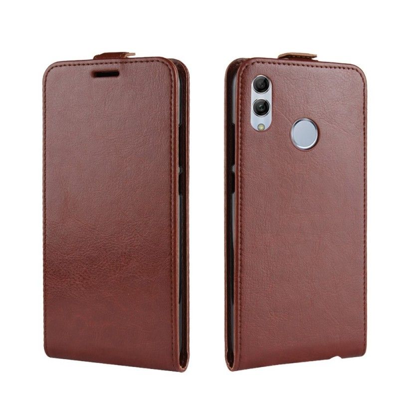 Flip Cover Læder for Huawei P Smart 2019 Sort Retro Foldning