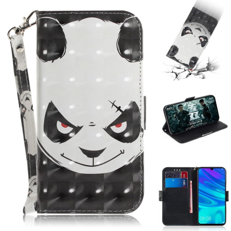 Flip Cover Læder for Huawei P Smart 2019 Vred Panda