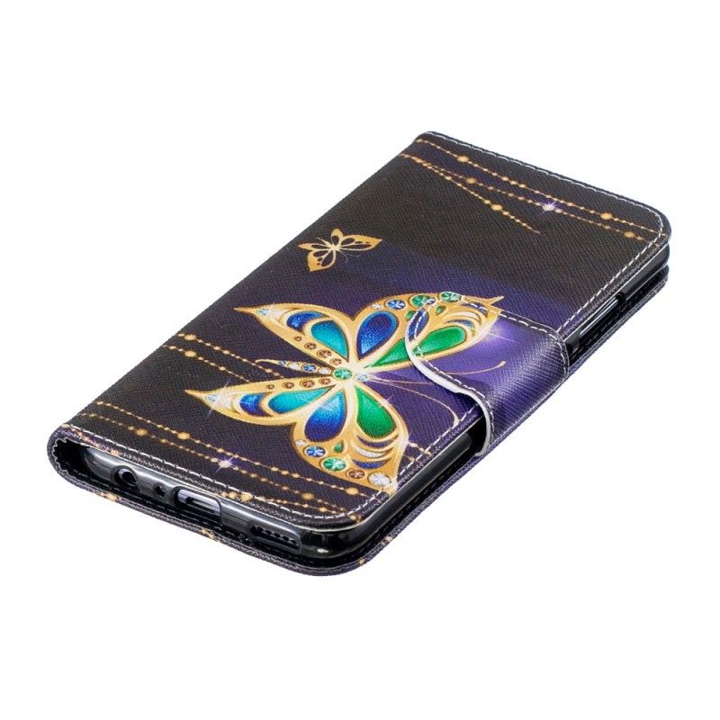 Flip Cover Læder Huawei P Smart 2019 Magisk Sommerfugl