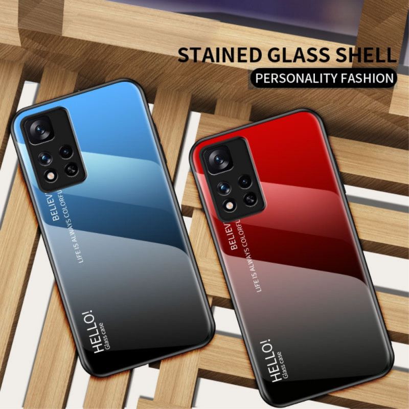 Cover Til Xiaomi Redmi Note 11 Pro / Note 11 Pro Plus Hærdet Glas Hej