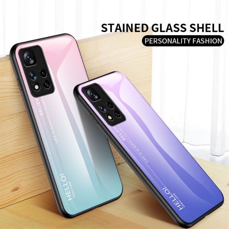 Cover Til Xiaomi Redmi Note 11 Pro / Note 11 Pro Plus Hærdet Glas Hej