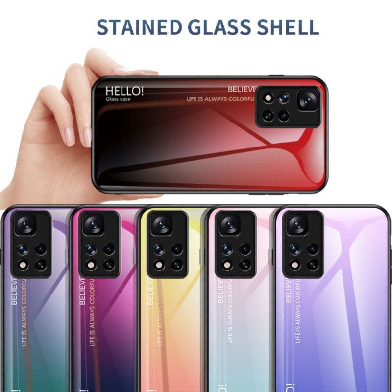 Cover Til Xiaomi Redmi Note 11 Pro / Note 11 Pro Plus Hærdet Glas Hej