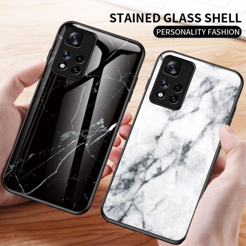 Cover Xiaomi Redmi Note 11 Pro / Note 11 Pro Plus Marmorfarver Hærdet Glas