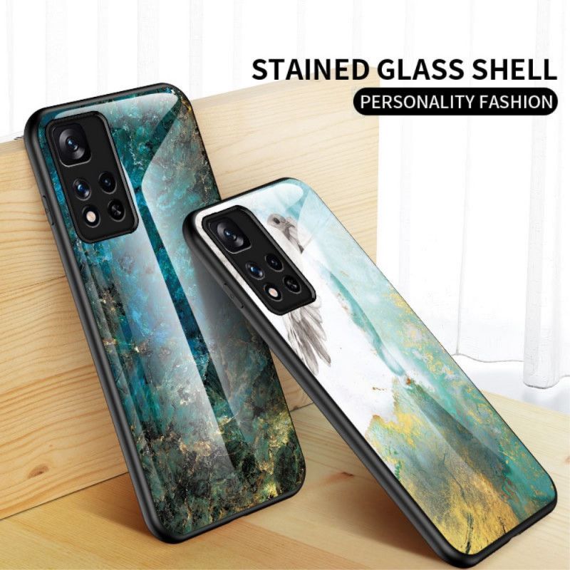 Cover Xiaomi Redmi Note 11 Pro / Note 11 Pro Plus Marmorfarver Hærdet Glas