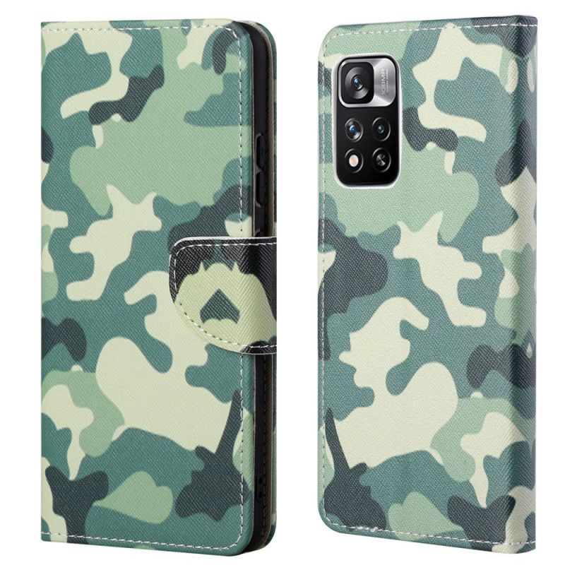 Flip Cover Til Xiaomi Redmi Note 11 Pro / Note 11 Pro Plus Camouflage