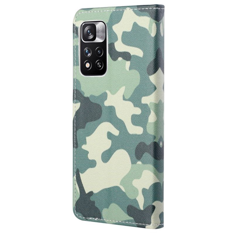 Flip Cover Til Xiaomi Redmi Note 11 Pro / Note 11 Pro Plus Camouflage