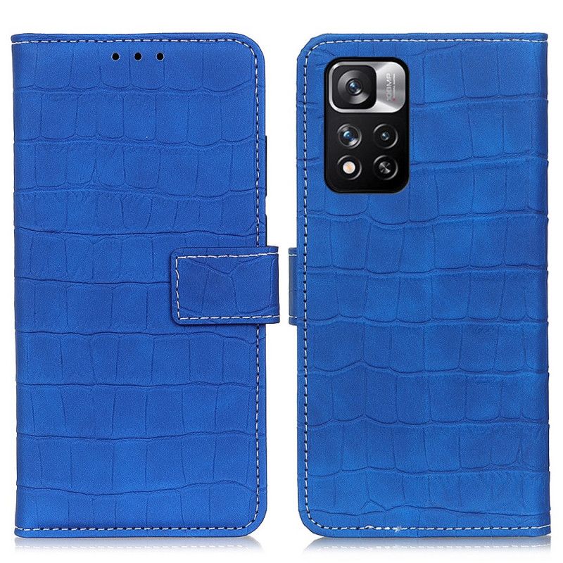 Flip Cover Til Xiaomi Redmi Note 11 Pro / Note 11 Pro Plus Crocodile Power