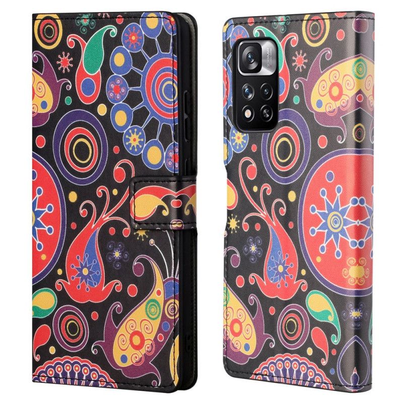 Flip Cover Til Xiaomi Redmi Note 11 Pro / Note 11 Pro Plus Design Galaxy