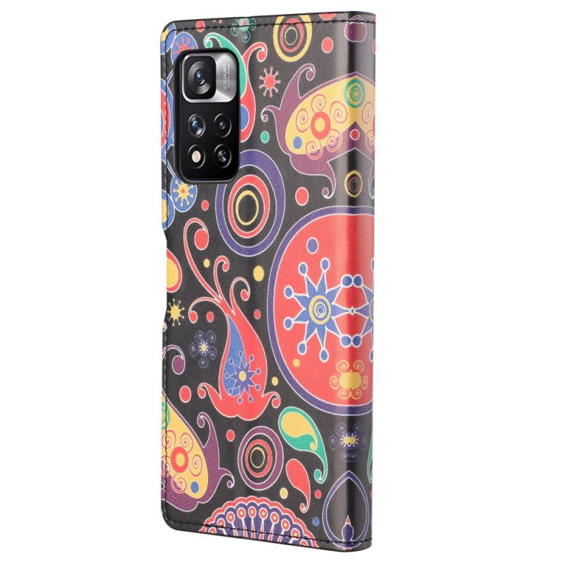 Flip Cover Til Xiaomi Redmi Note 11 Pro / Note 11 Pro Plus Design Galaxy