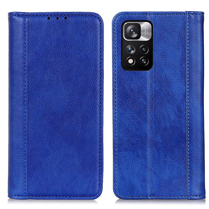 Flip Cover Xiaomi Redmi Note 11 Pro / Note 11 Pro Plus Elegance Split Litchi-læder