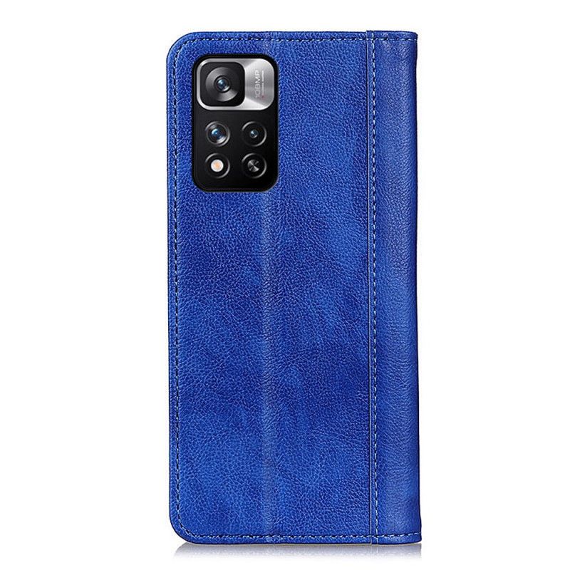 Flip Cover Xiaomi Redmi Note 11 Pro / Note 11 Pro Plus Elegance Split Litchi-læder