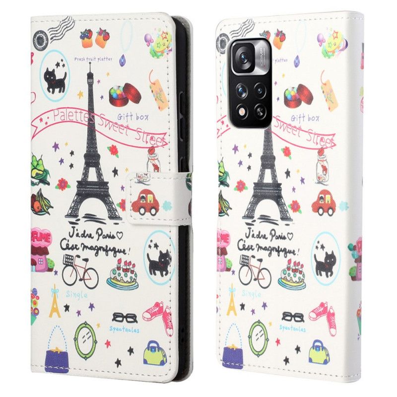 Flip Cover Xiaomi Redmi Note 11 Pro / Note 11 Pro Plus Jeg Elsker Paris