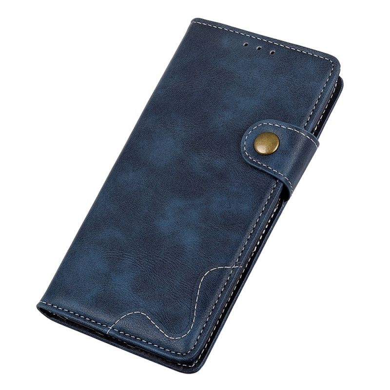 Flip Cover Xiaomi Redmi Note 11 Pro / Note 11 Pro Plus Kunstnerisk Syningsknap