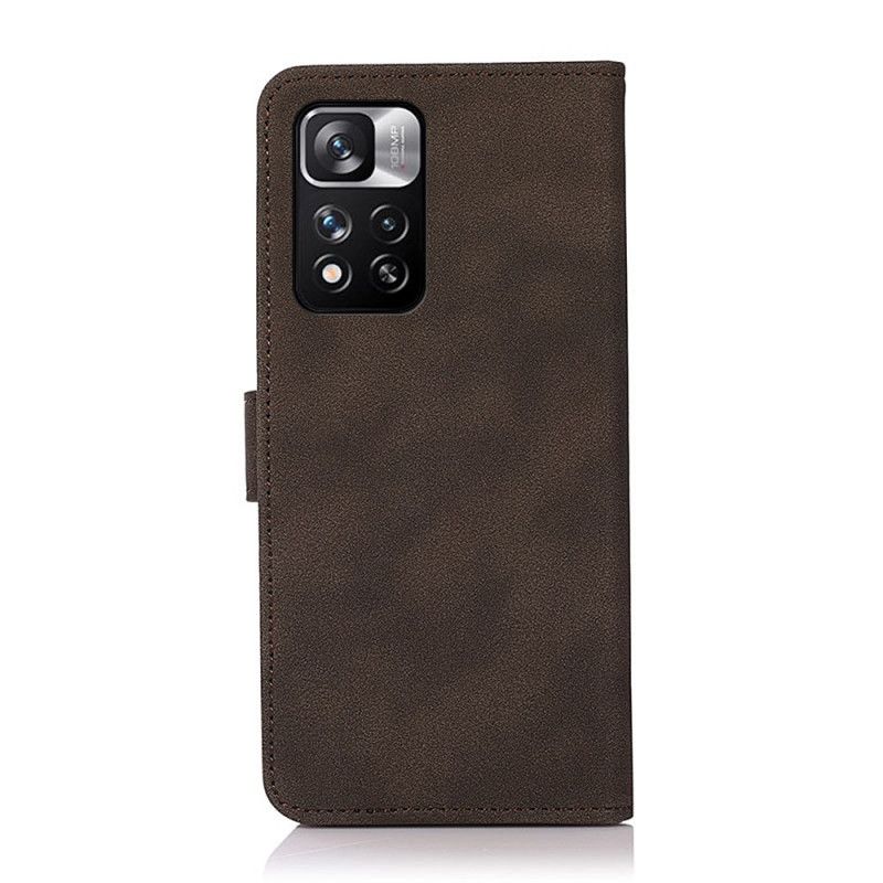 Flip Cover Xiaomi Redmi Note 11 Pro / Note 11 Pro Plus Lædereffekt Fashion Khazneh