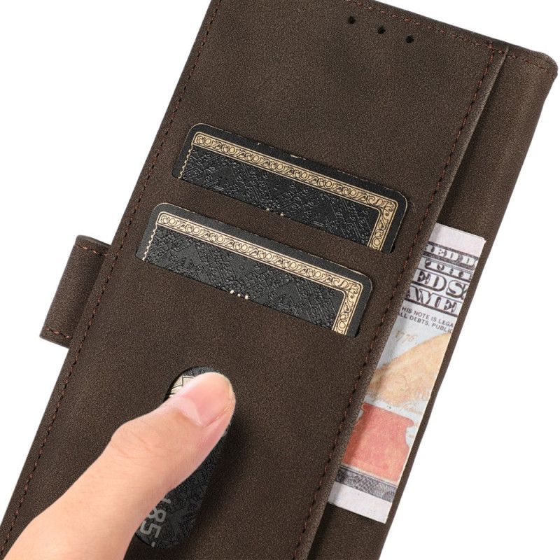 Flip Cover Xiaomi Redmi Note 11 Pro / Note 11 Pro Plus Lædereffekt Fashion Khazneh